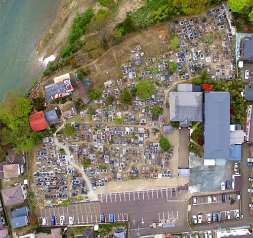 墓地図-航空写真